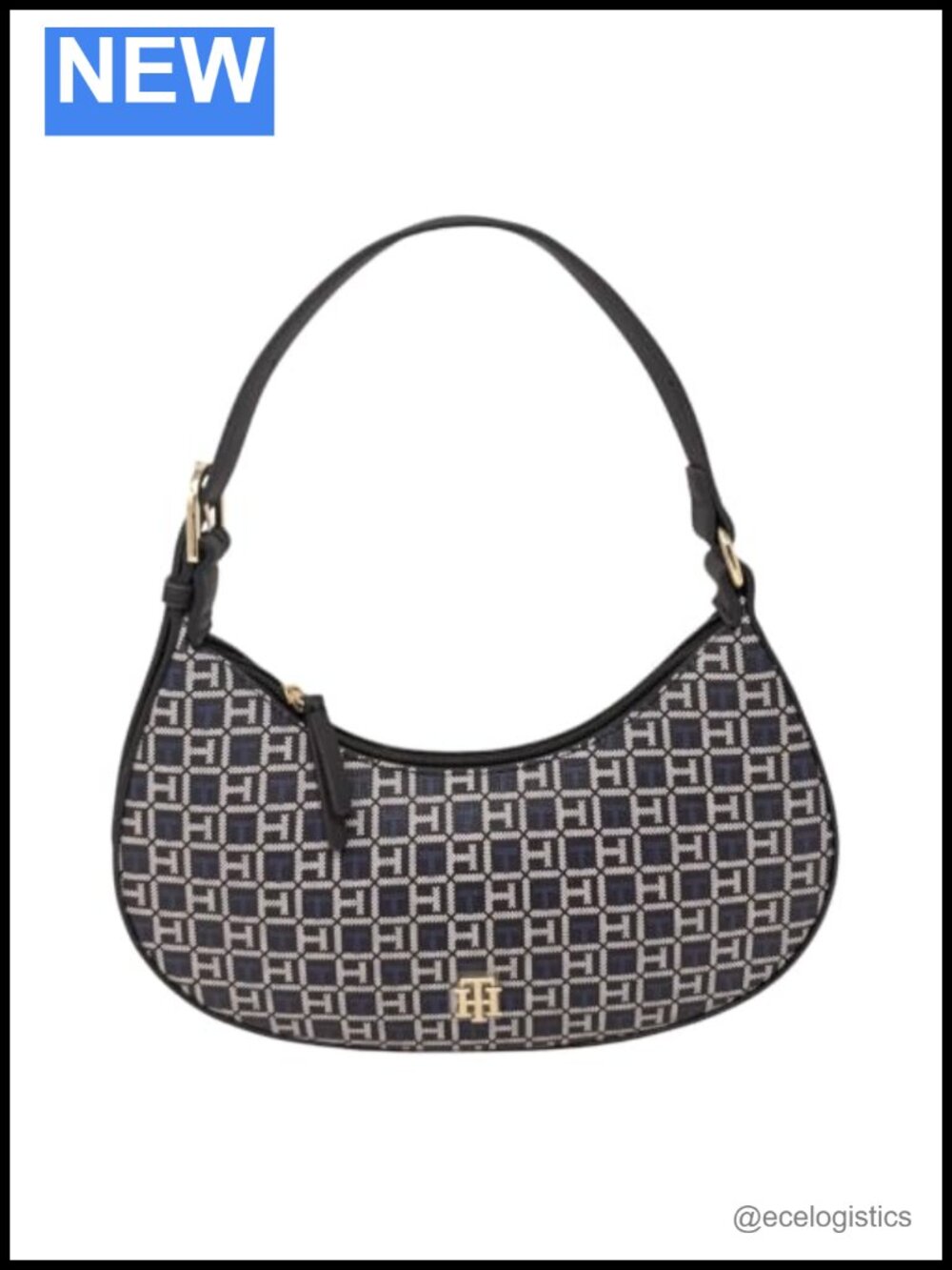 Faux Leather Shoulder Bag with Belted Detailing